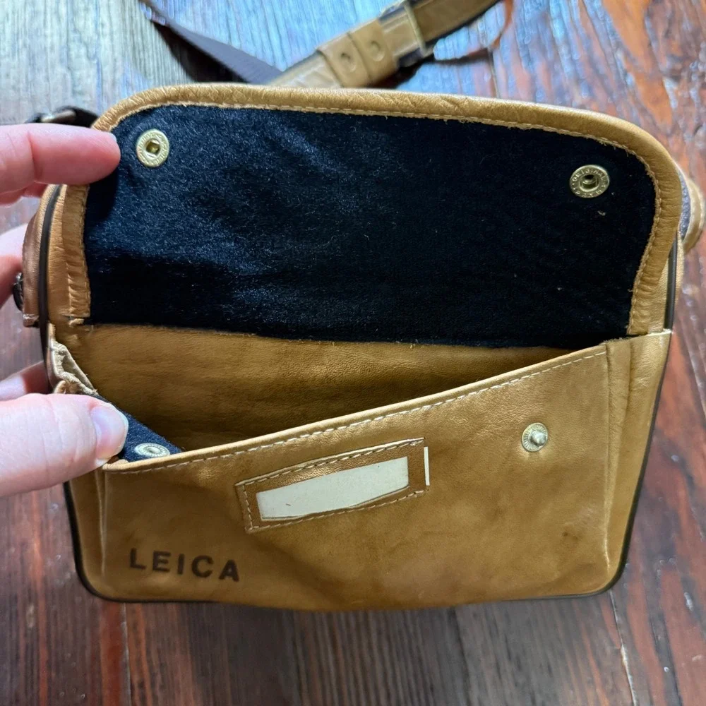 Leitz Leica Leather Combination Camera Lens Case - Leather - Made in Germany